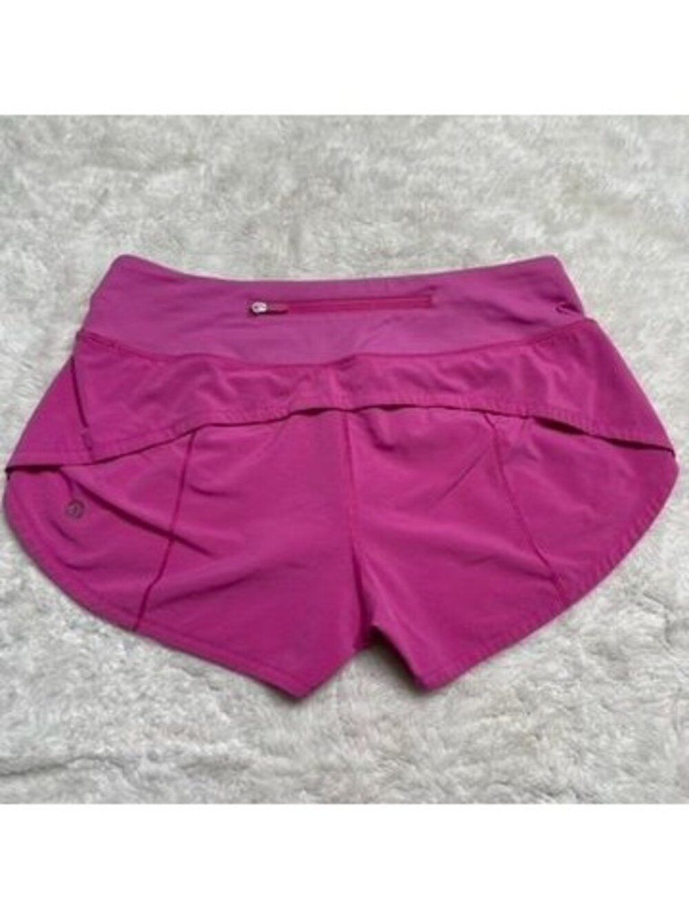 Lululemon Speed Up Mid Rise Lined Shorts Pink Magenta Womens Size 4 Activewear